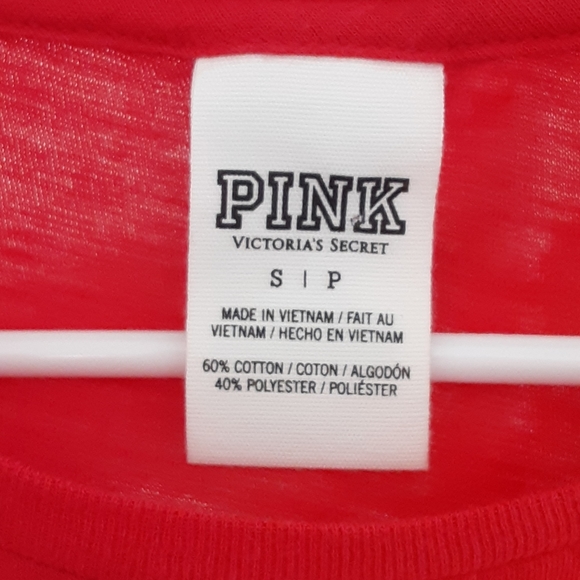 PINK Victoria's Secret Red Sequined Santa Shirt - Picture 2 of 3